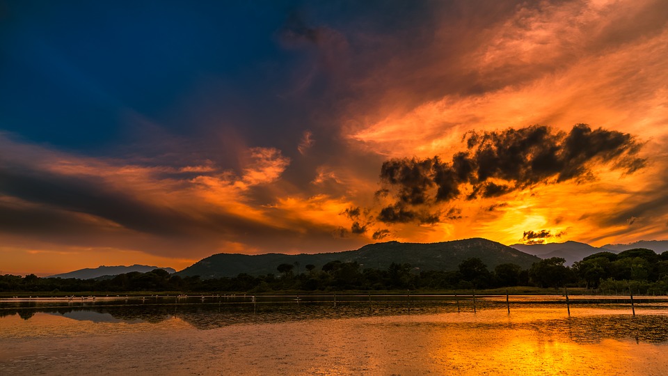 Sunset over Sardinia