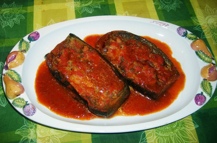 Melenzane ripiene stuffed aubergines antipasti food for our villas in Puglia Essential Italy