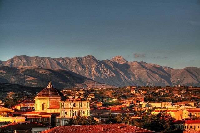 City of L’Aquila near our villas in Abruzzo Essential Italy