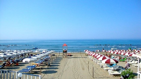 ‘Five sail’ beach at Castiglione della Pescaia, Tuscany