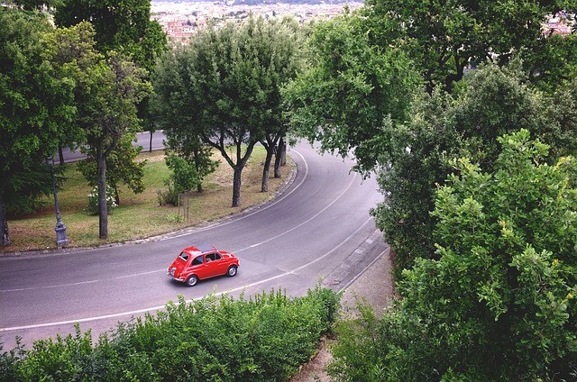 Driving on the road to villa holidays in Italy