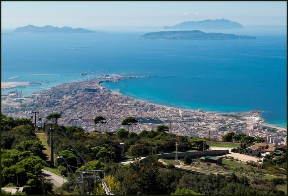 Trapani, home to the Stragusto food festival near our villas in Sicily