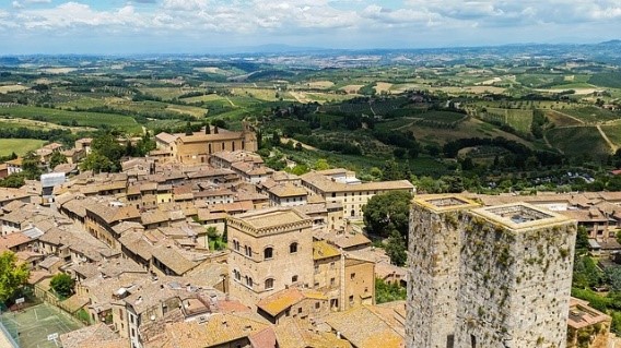 San Gimignano near Essential Italy luxury villas in Tuscany