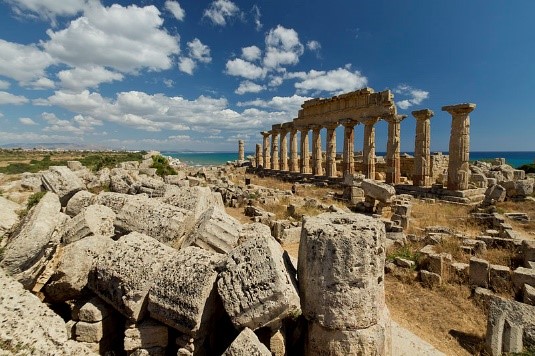 The ancient Greek city of Selinunte in Sicily