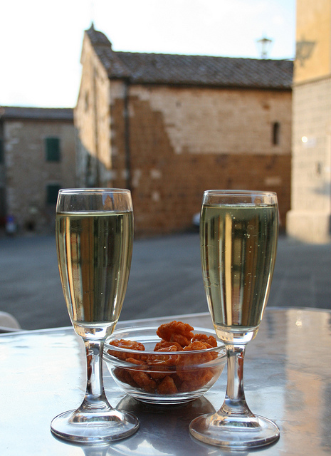 Sample some delicious white wine while staying at our Sicily villas