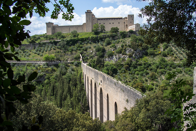 La Rocca in Spoleto near our Umbria holiday villas