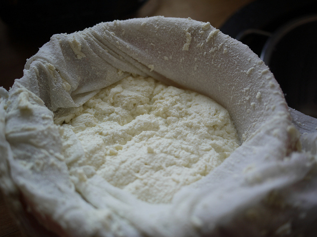 Freshly made ricotta you can try on your holidays to Sicily