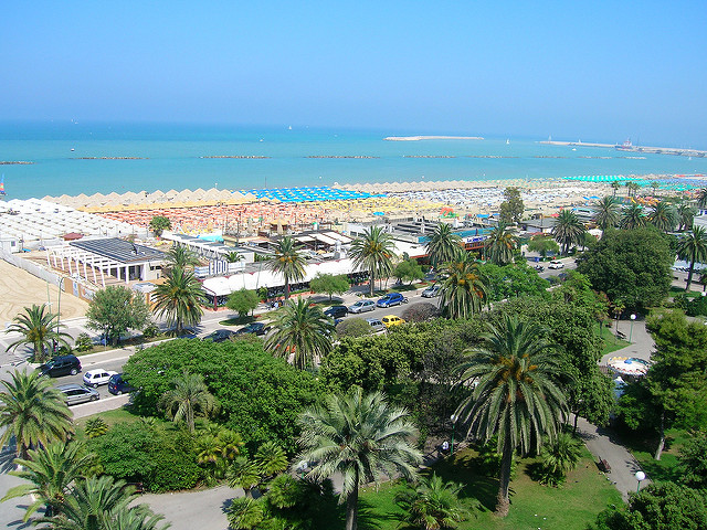 The beach of Pescara near our villas in Abruzzo