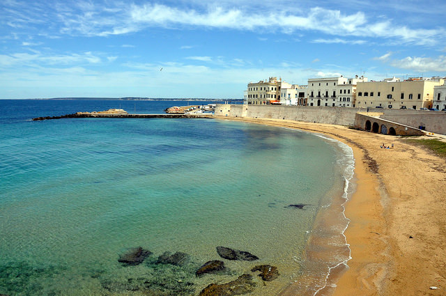 The historic coastal city of Gallipoli near our Puglia villas