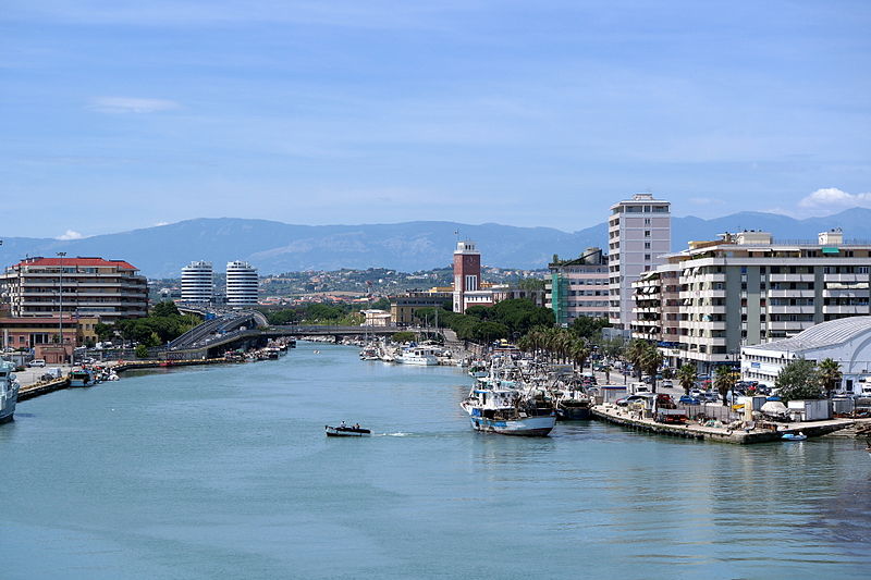 The city of Pescara near our villas in Abruzzo