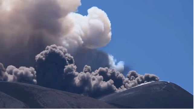 Mount Etna near our villas in Sicily erupts again