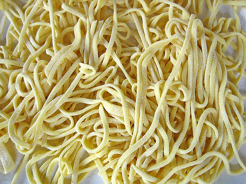 Try pasta alla chitarra on your holidays in Abruzzo