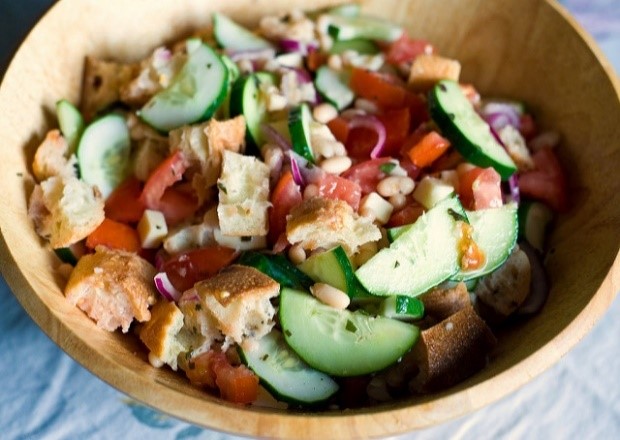 Italian Panzanella as served near our hotels in Umbria 