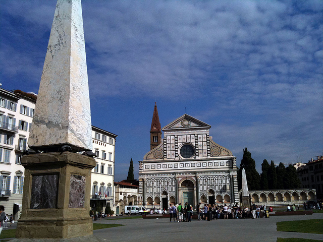 Piazza Santa Maria Novella in Florence near our luxury villas in Tuscany Italy