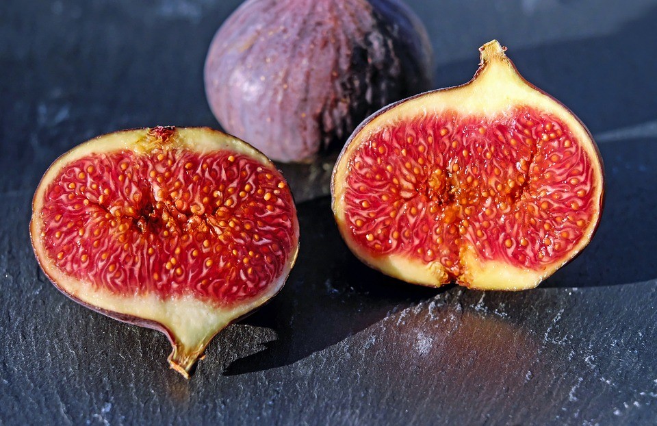 Sweet figs grown in Italy in autumn 