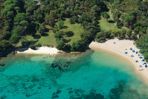 beautiful coastline and beaches in Sardinia accessible from apartments and villas in Italy 