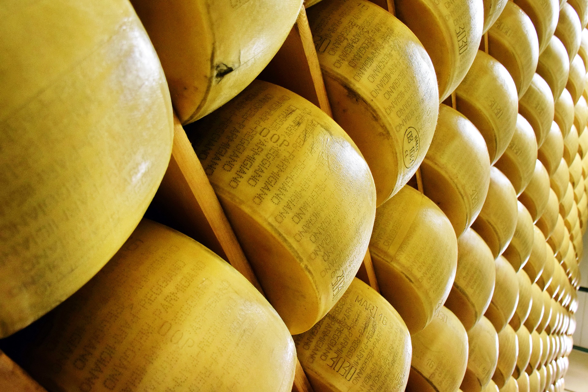 Cheese wheels made near our luxury hotels, Umbria. 