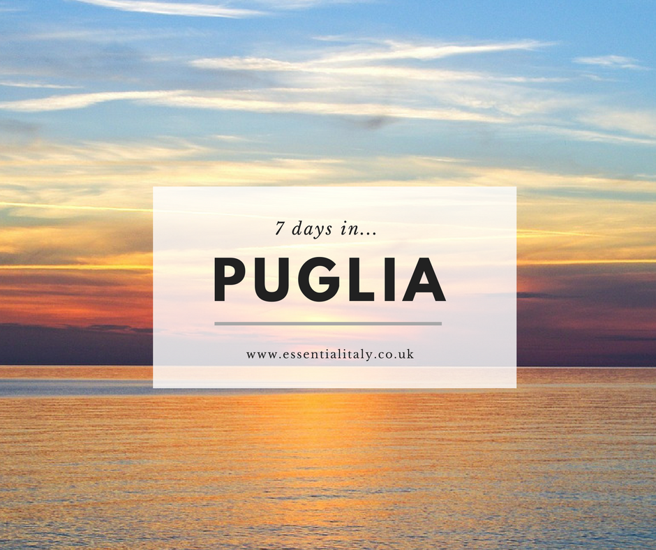 7 days in puglia blog graphic