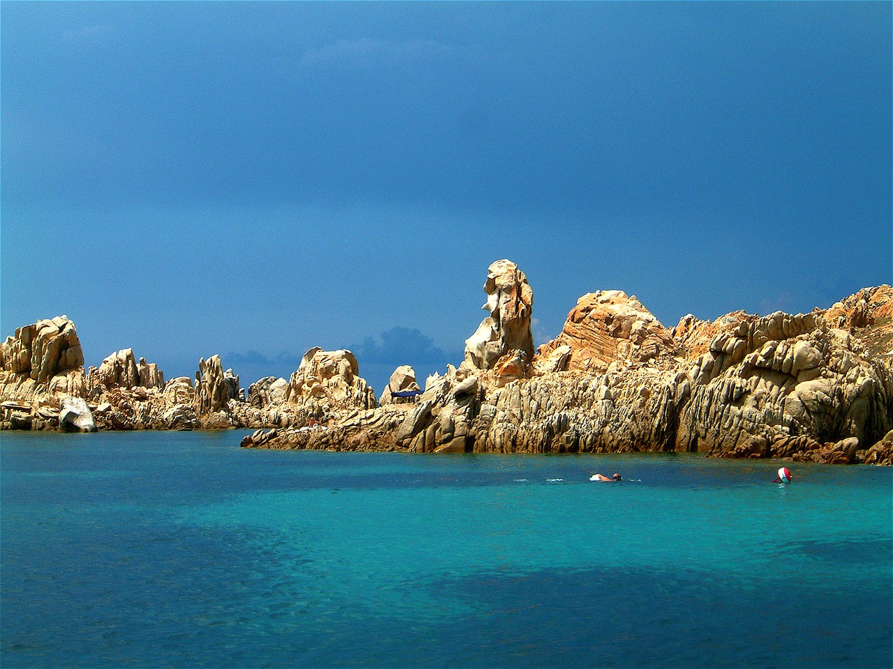 Rocks near Costa Smerelda in Sardinia