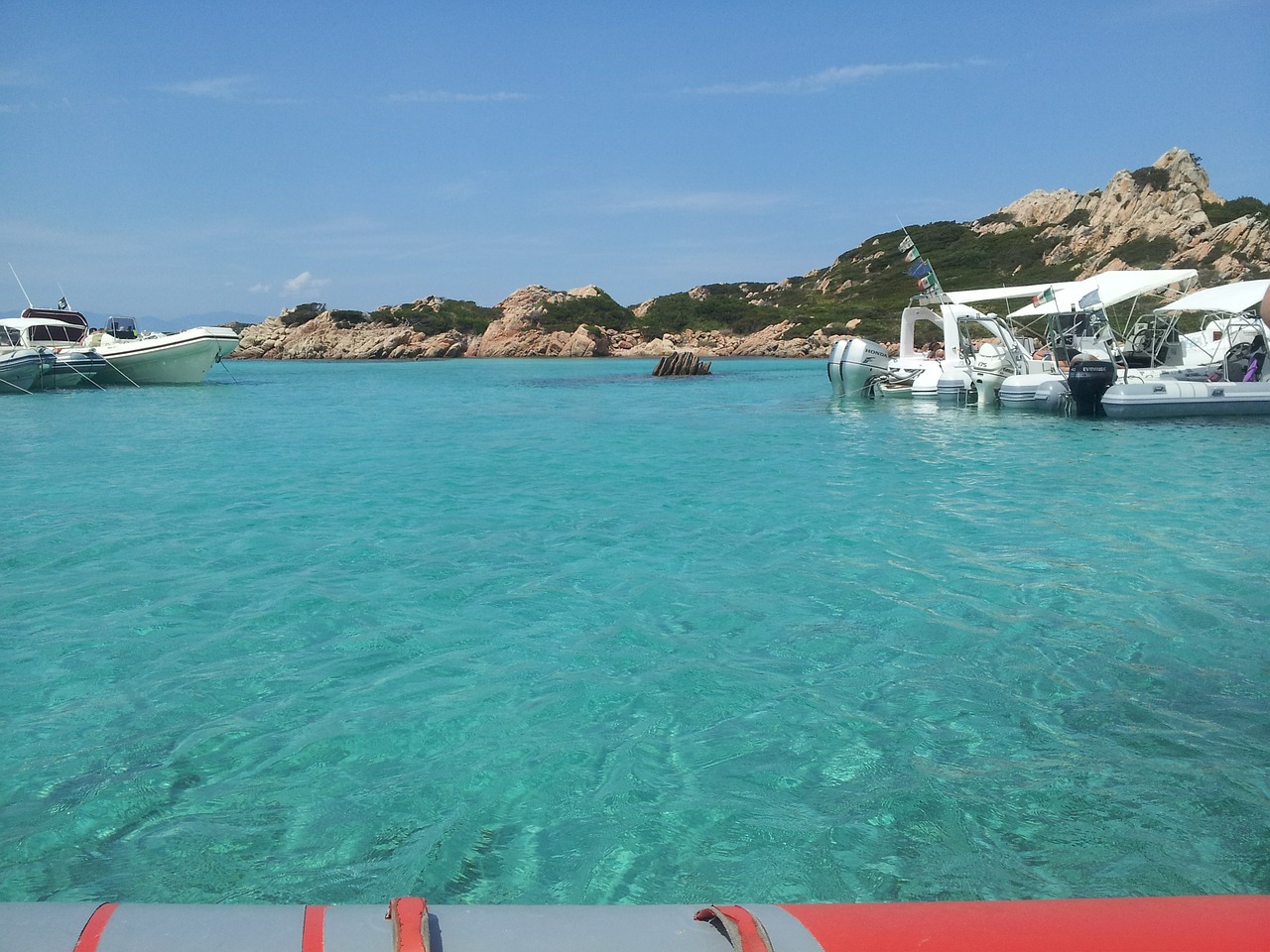 The sea at La Maddalena