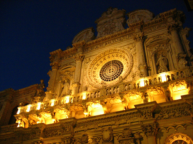 Lecce Cathedral by night