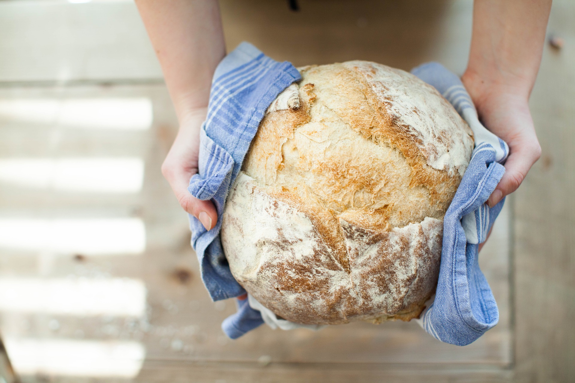 freshly cooked bread