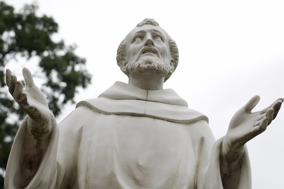 A Statue of St Francis of Assisi