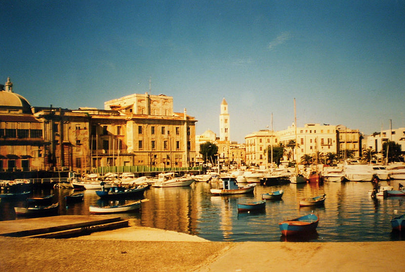 Bari harbour. 