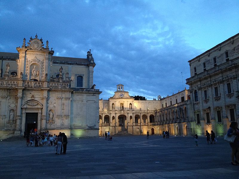 Historical buildings in Lecce.