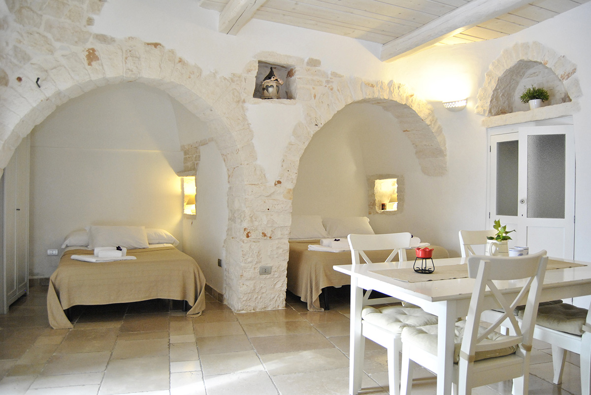 Inside of Trulli hotel.