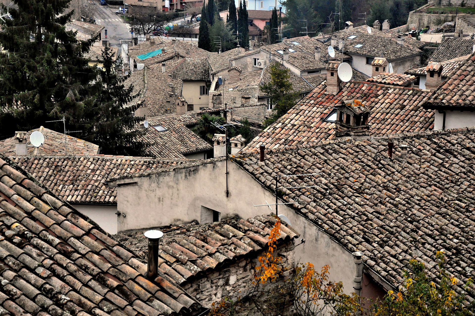 The town of Spoleto in Umbria