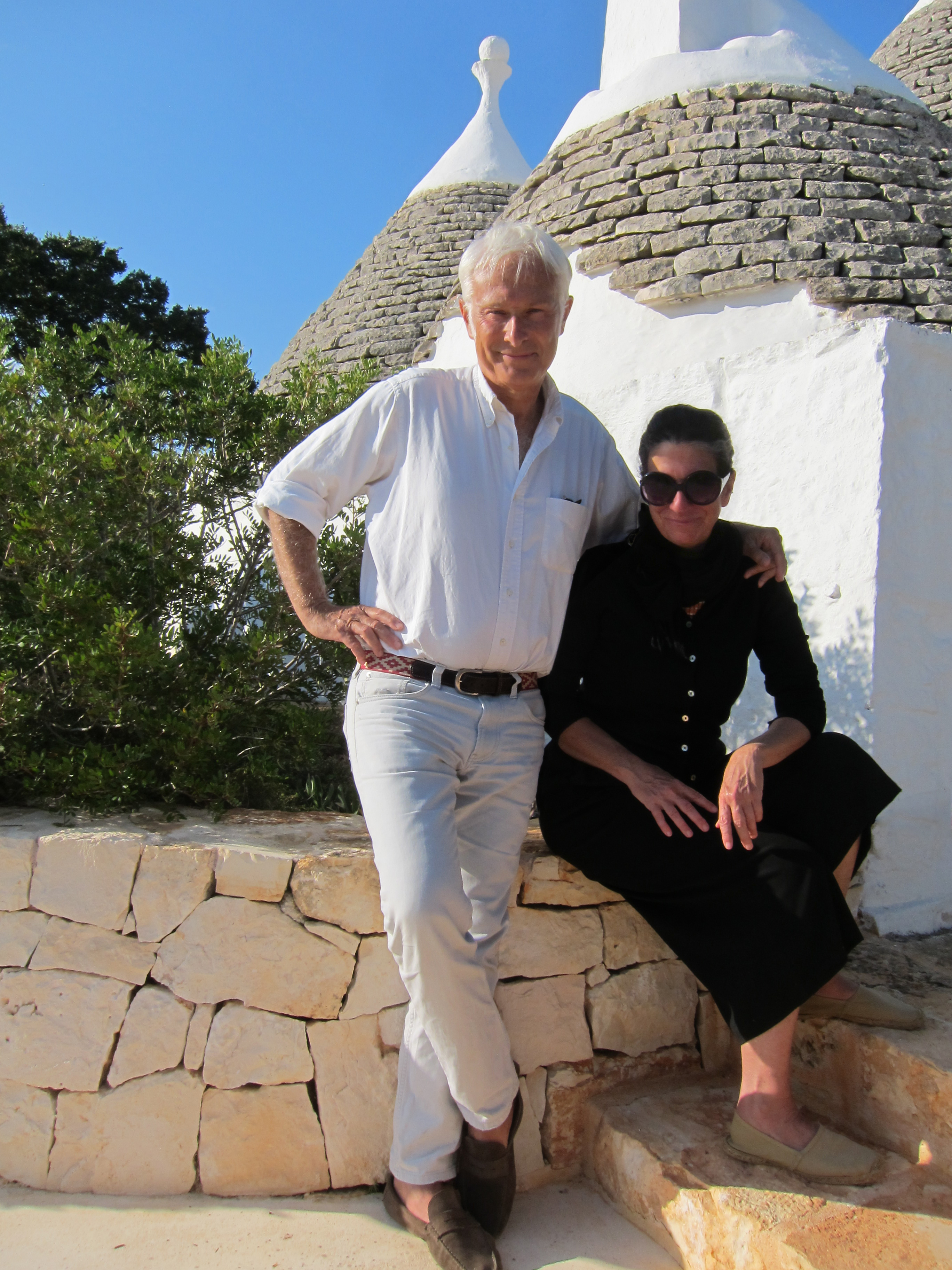 Franco and Claudia the owners of Trullo Iduna