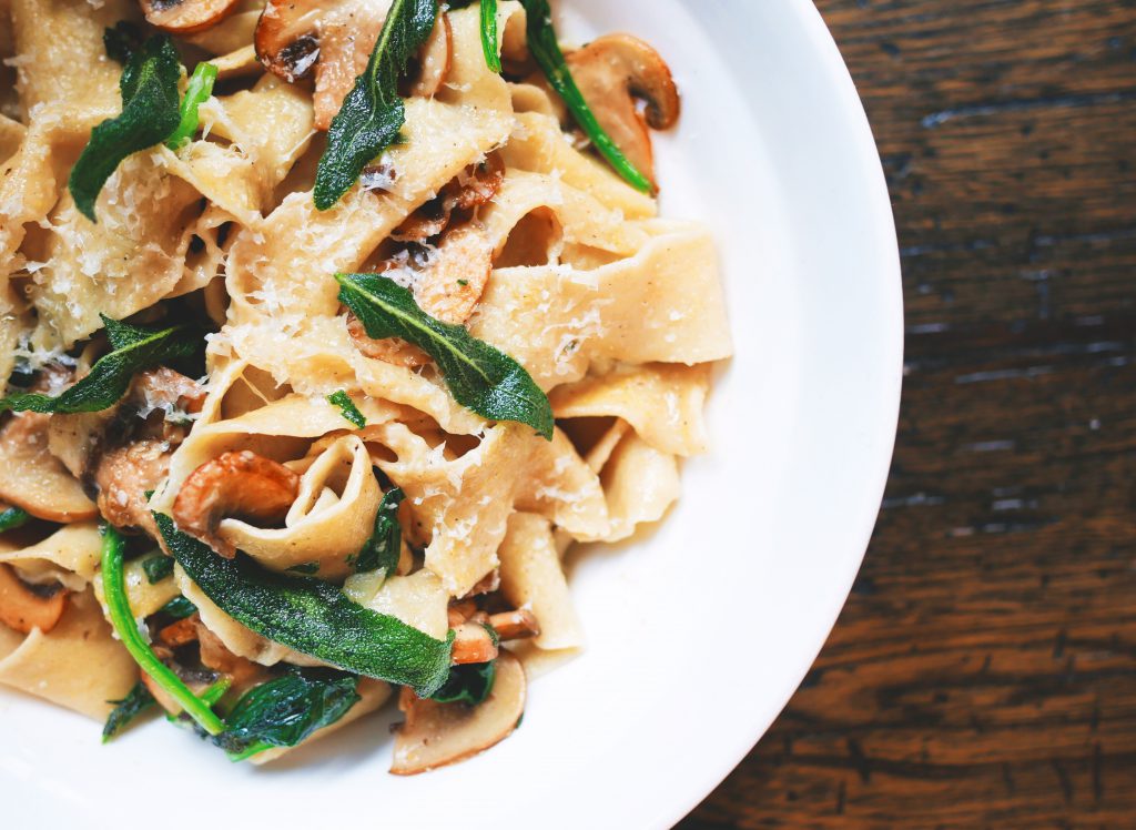 A bowl of authentic Italian pasta