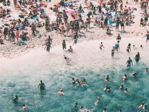 The beach at Polignano a Mare