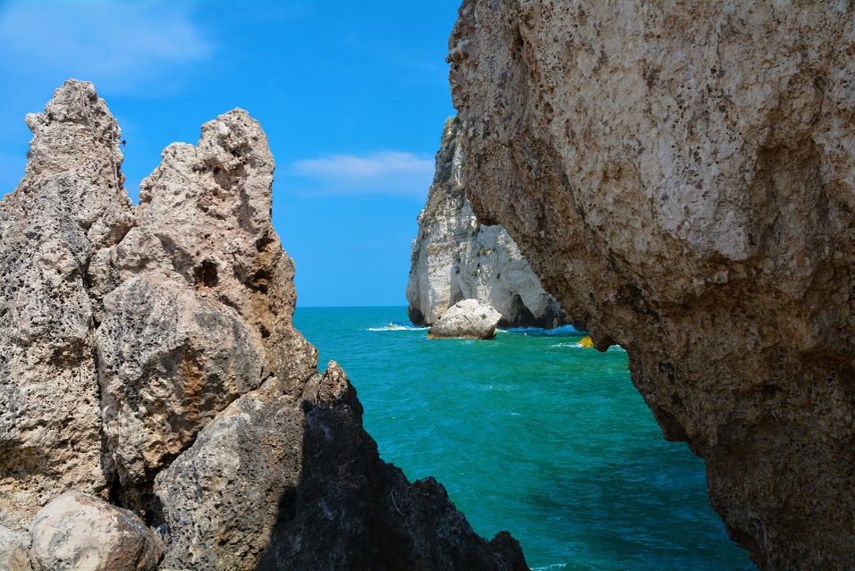 The coastline of the Gargano in Puglia