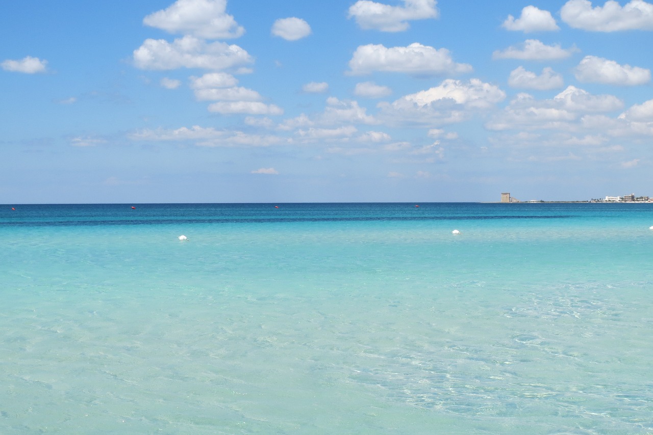 A view of the sea from Torre Canne in Puglia