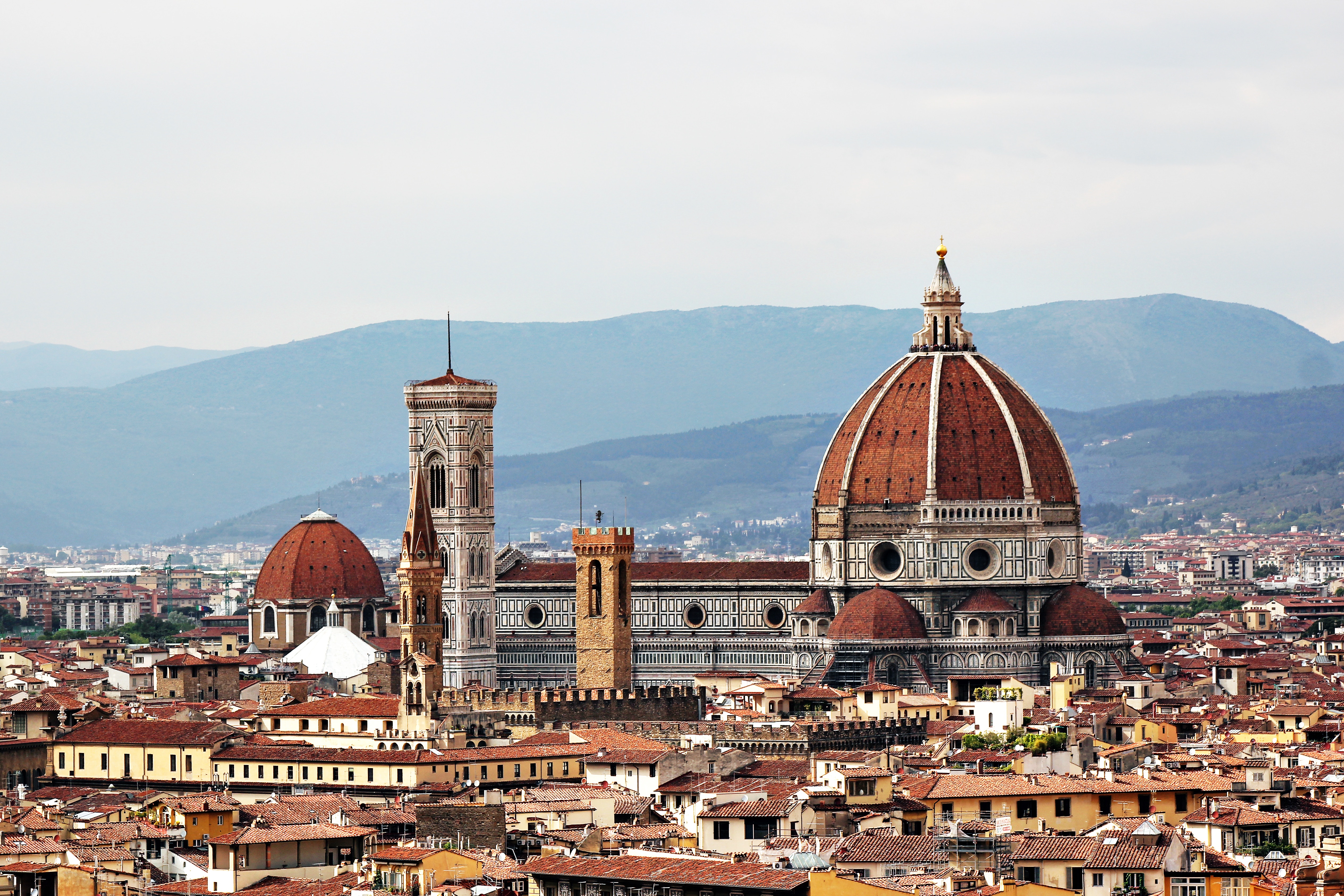 The Florence skyline in the morning