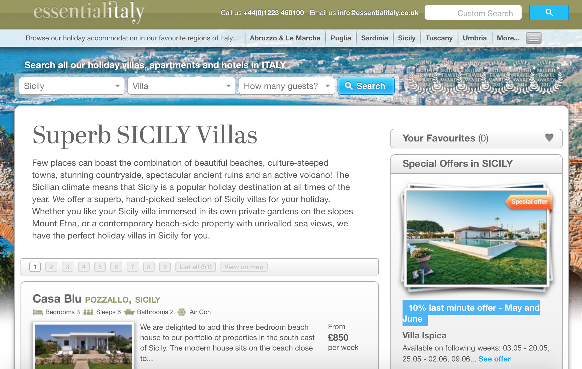 Booking an Essential Italy villa in Sicily