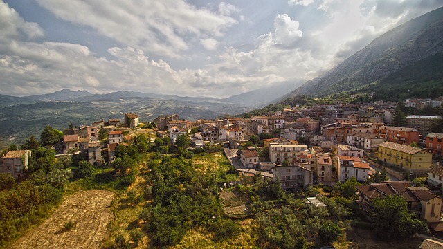 Medieval hilltop town in Abruzzo. 