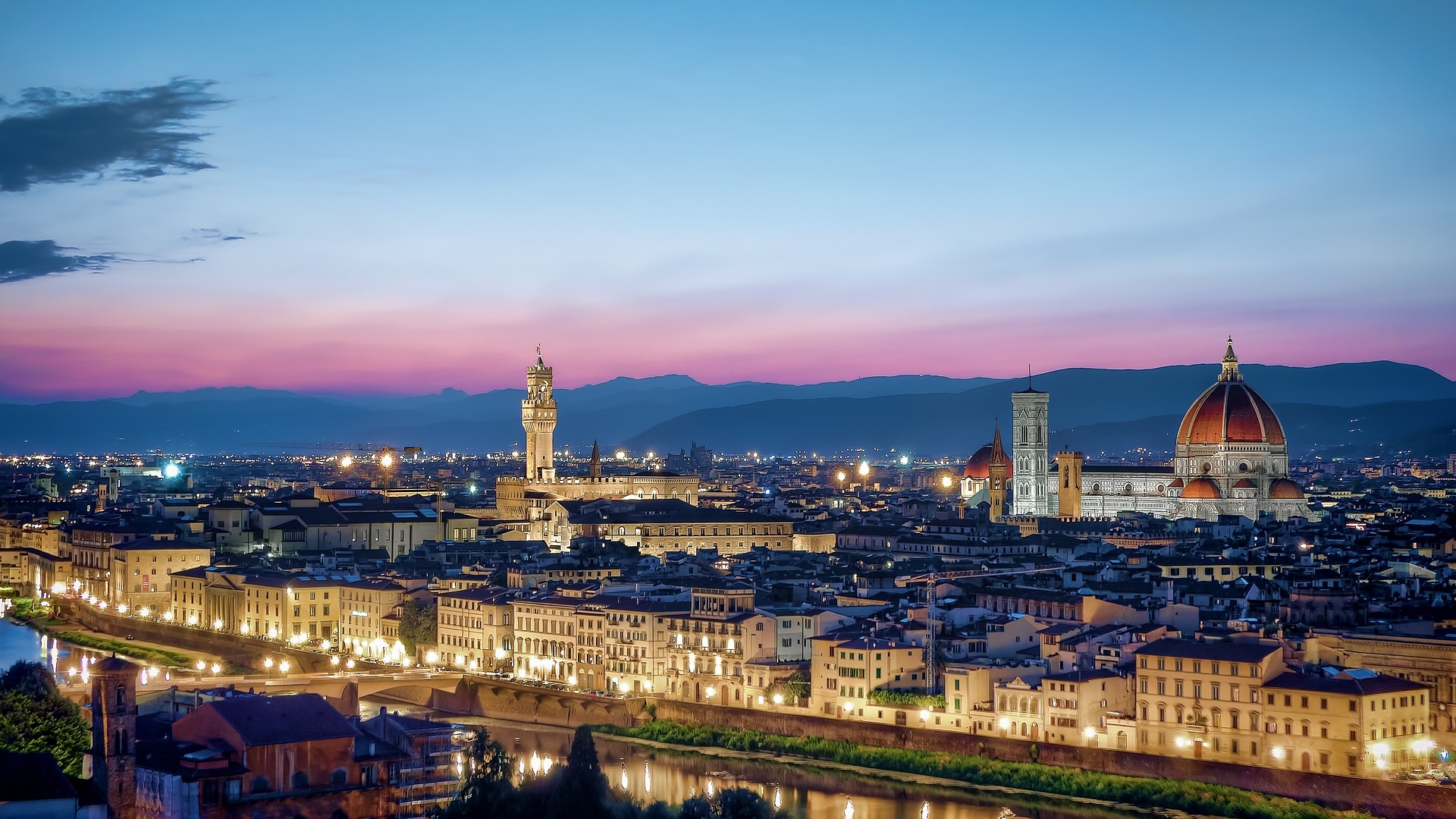 the skyline in florence