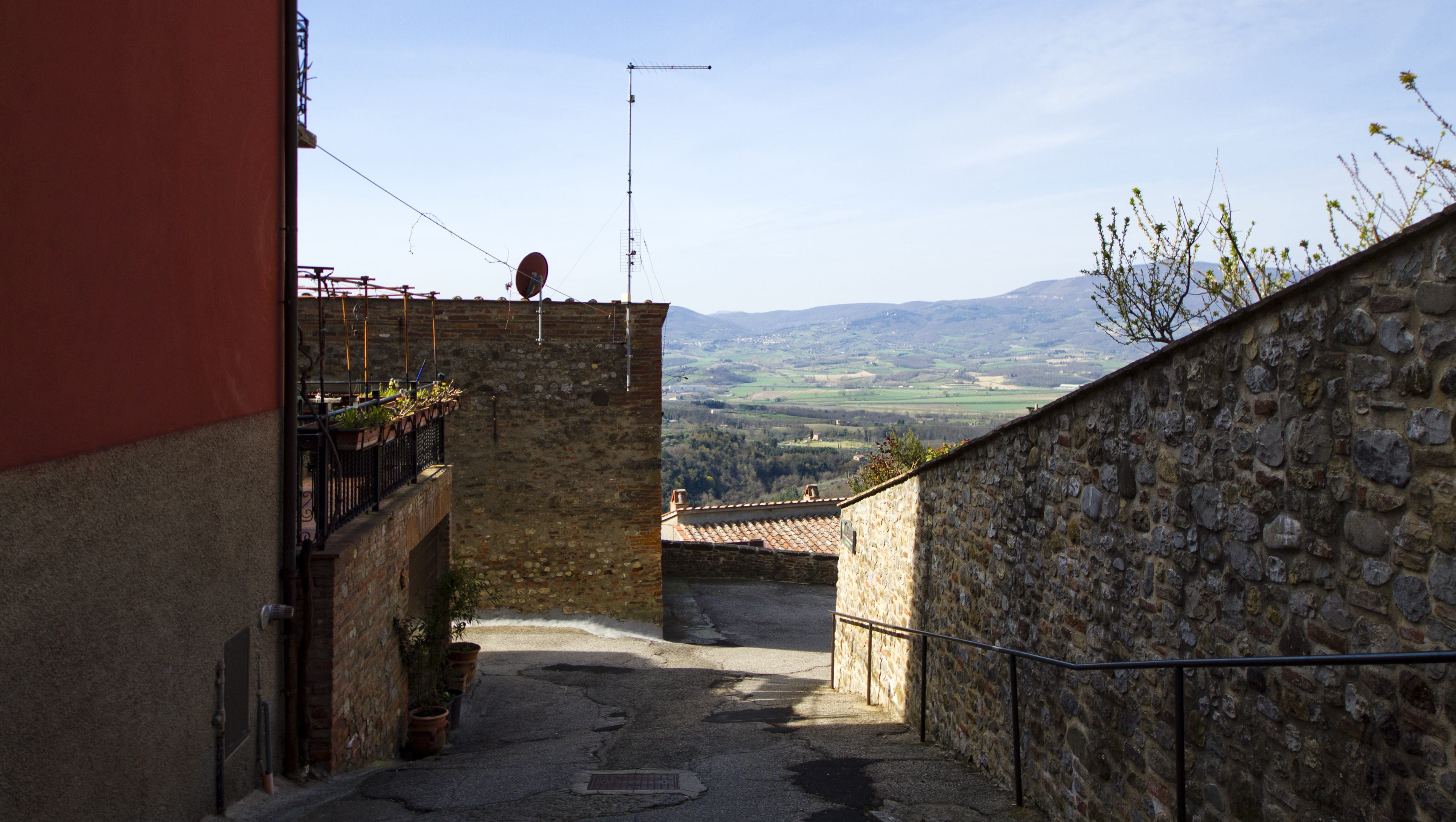 views from a pretty village in Italy