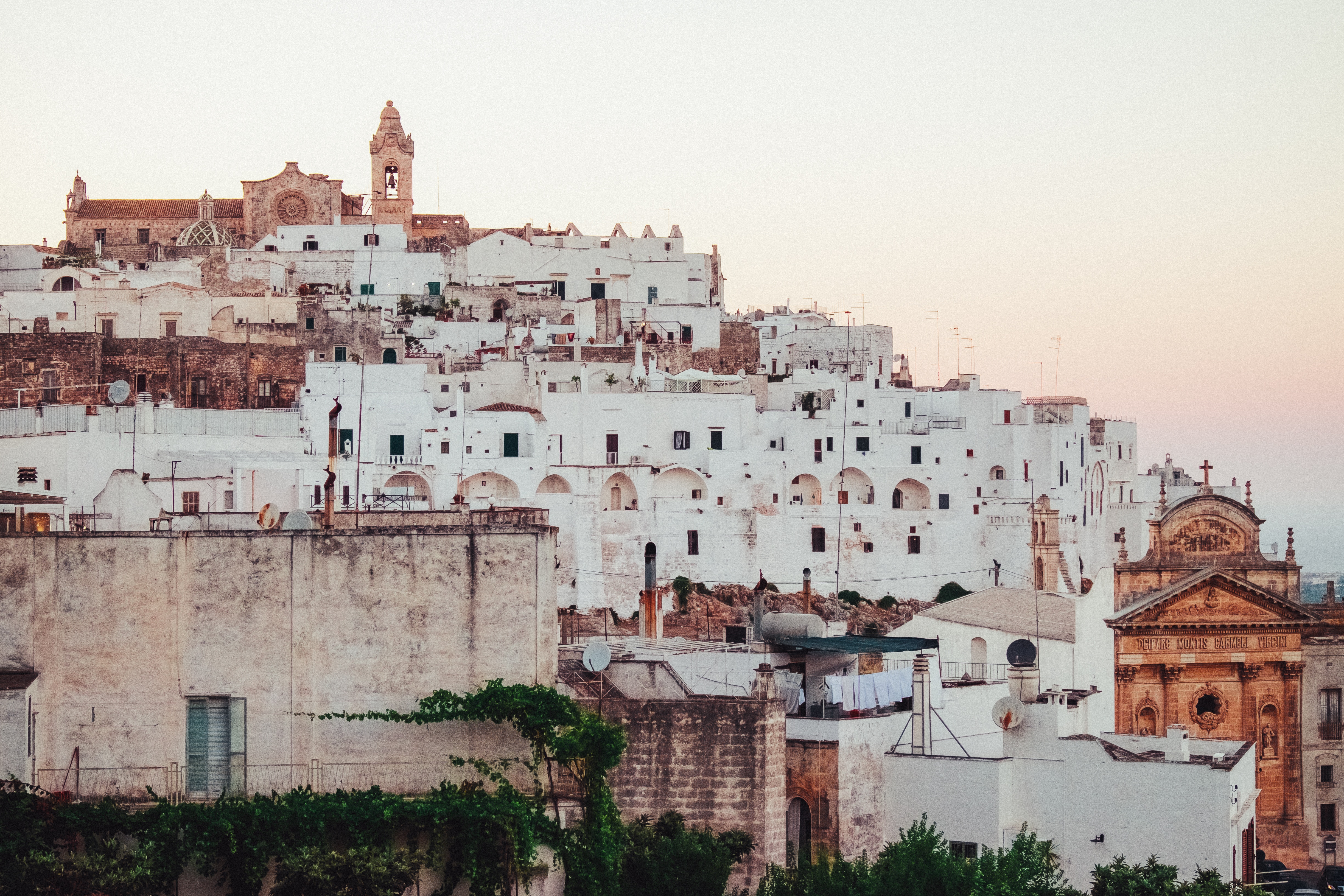 Ostuni white city buildings