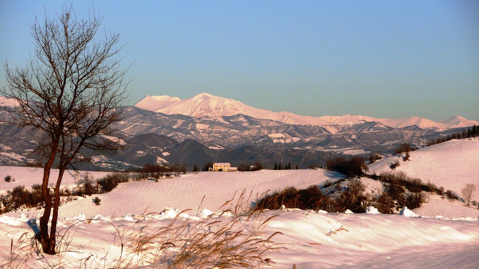 Wintry scene in Abruzzo