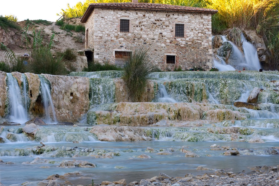 Hot springs in Saturnia, Tuscany, Italy