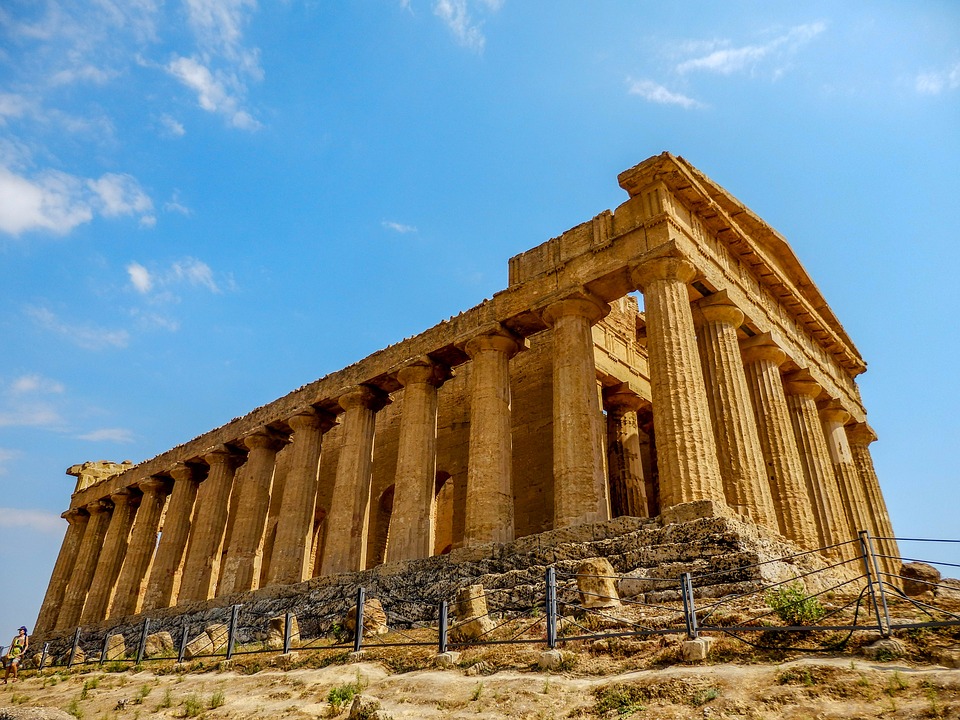 The Temple of Concordia in Agrigento, Sicily