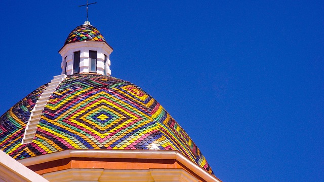 San Michele church tiles.