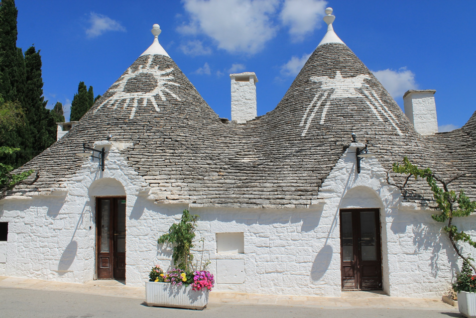 Traditional Trulli Houses in Alberobello, Puglia