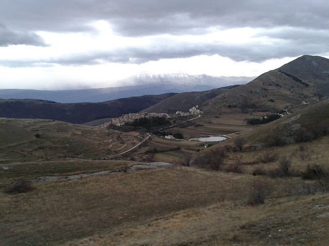 Distant view of Santo Stefano di Sessanio.