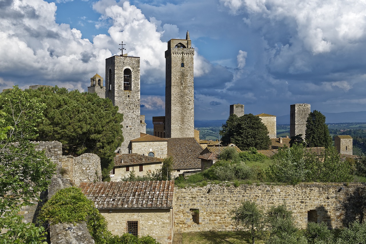 Two towers in San Gimignano.